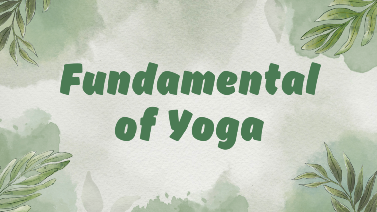 Fundamental of Yoga